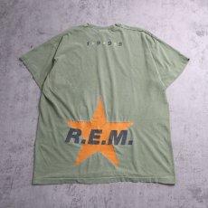 画像2: 90's R.E.M. "1995" オルタナティブロックバンド プリントTシャツ XL (2)