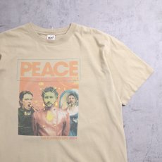 画像1: 2004 The Flaming Lips "PEACE" ロックバンド プリントTシャツ XL (1)