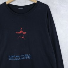 画像1: 2000's "WILLIE NELSON'S 4th Of July Picnic" ミュージックフェスティバル プリントロンT BLACK (1)