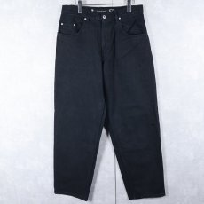 画像1: 90's Levi's SILVERTAB USA製 "BAGGY" ブラックデニムパンツ W33 (1)