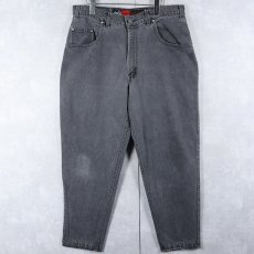 画像1: 90's Levi's SILVERTAB USA製 "LOOSE" ブラックデニムパンツ W34 (1)