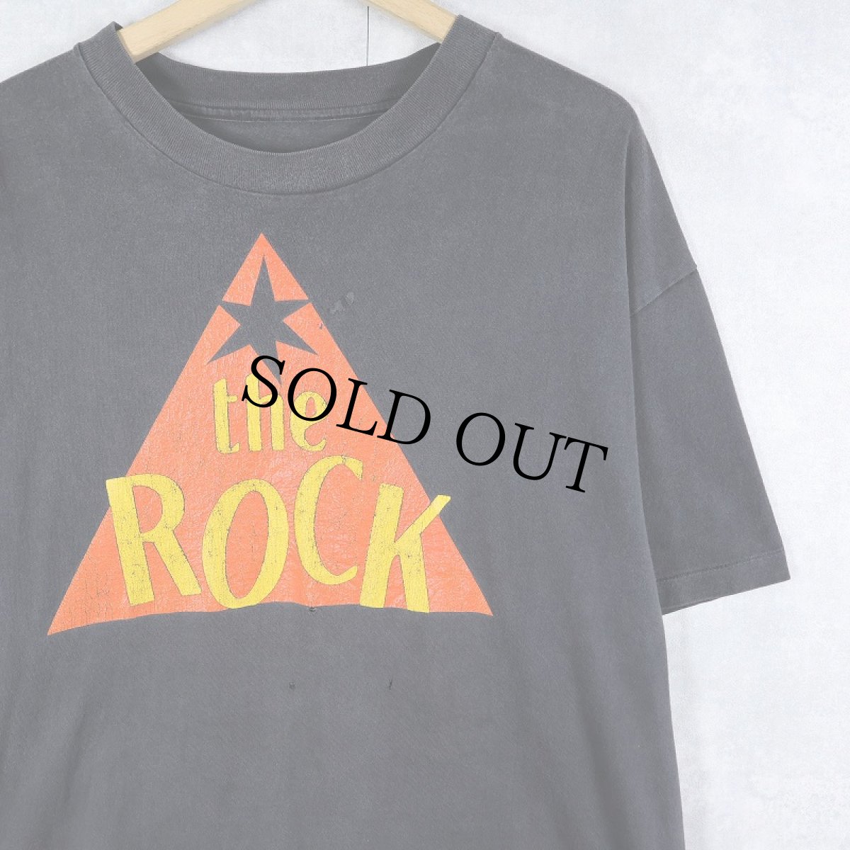 画像1: 〜90's "The Rock" プリントTシャツ BLACK (1)