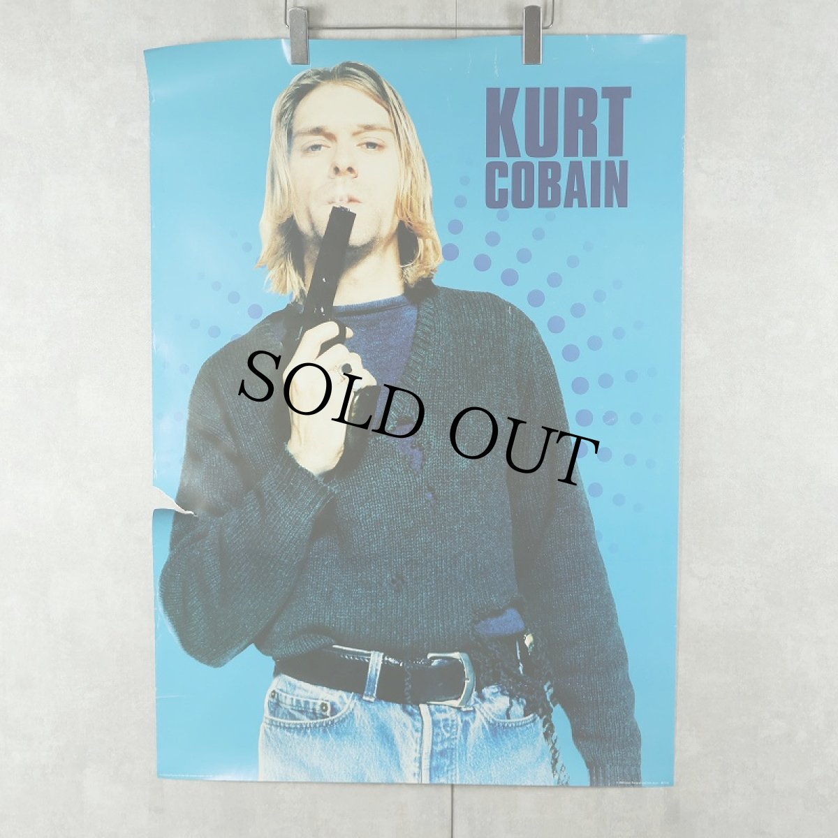 画像1: 【SALE】 90's "KURT COBAIN" Poster (1)