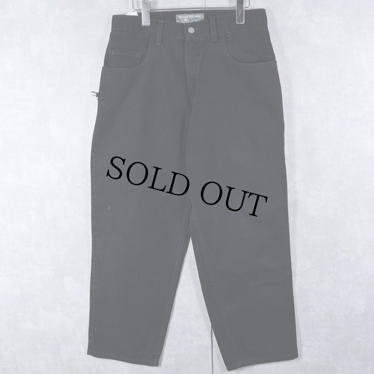 画像1: 2000's Levi's SILVERTAB USA製 "BAGGY" ブラックデニムパンツ W31 (1)