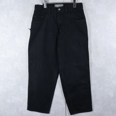 画像1: 2000's Levi's SILVERTAB USA製 "BAGGY" ブラックデニムパンツ W31 (1)