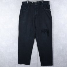 画像1: 2000's Levi's SILVERTAB "BAGGY" ブラックデニムパンツ W37 (1)