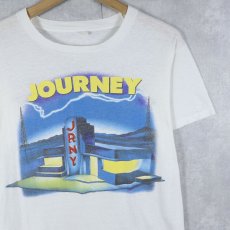 画像1: 80's JOURNEY "RAISED ON RADIO" ロックバンドプリントTシャツ (1)