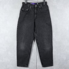 画像1: 90's Levi's SILVERTAB USA製 "BAGGY" ブラックデニムパンツ STUDENT W25 (1)