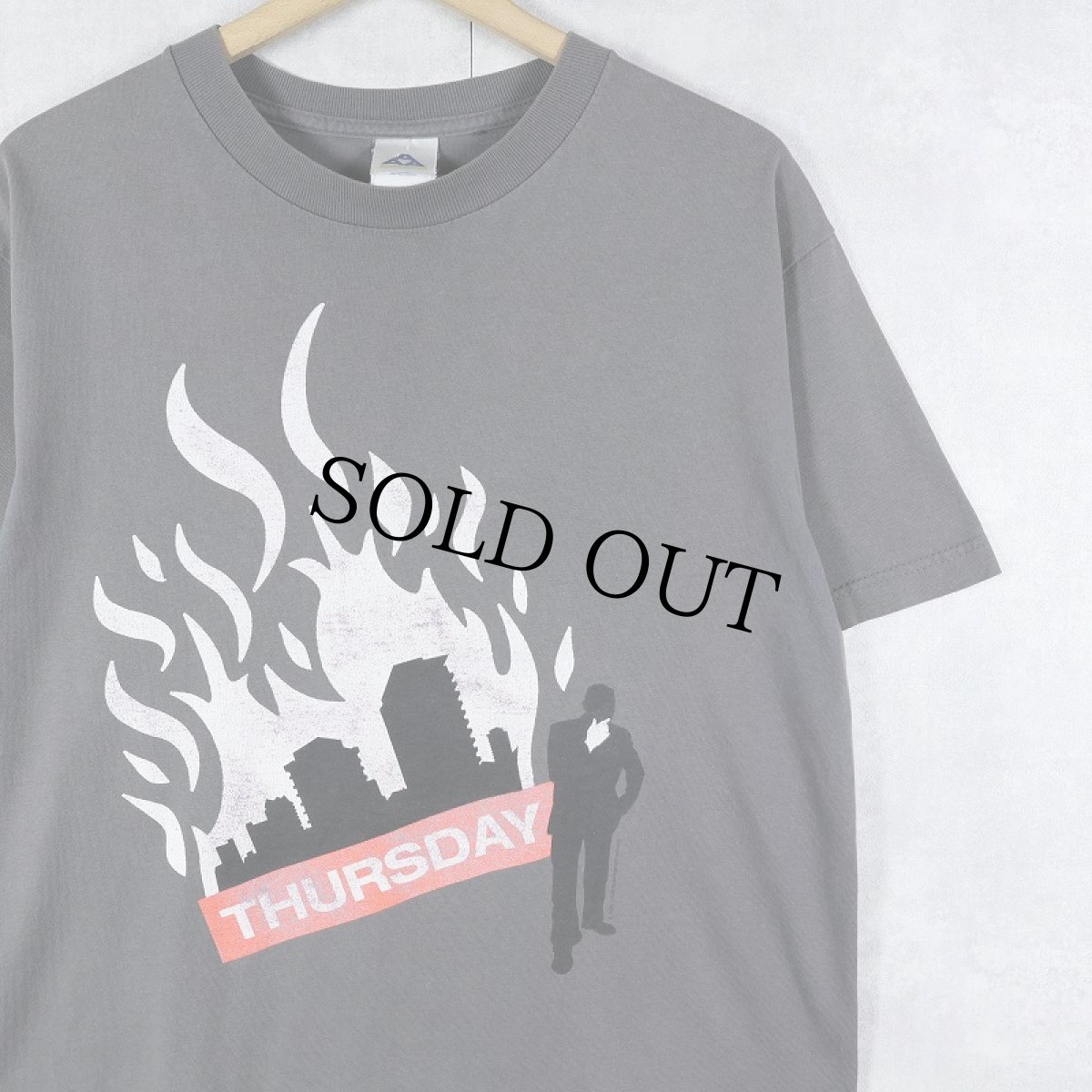 画像1: THURSDAY ポスト・ハードコアバンド プリントTシャツ M (1)