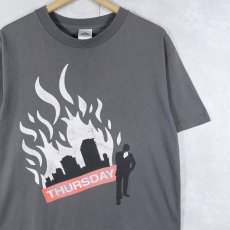 画像1: THURSDAY ポスト・ハードコアバンド プリントTシャツ M (1)