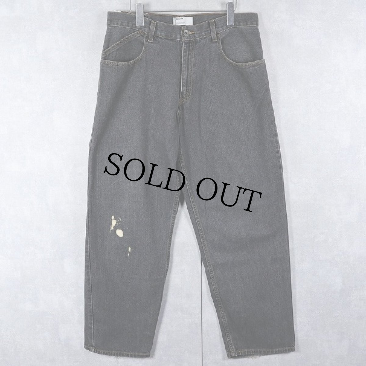 画像1: 2000's Levi's SILVERTAB "BAGGY" ブラックデニムパンツ W34 (1)