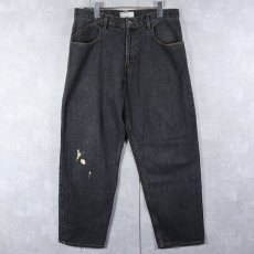 画像1: 2000's Levi's SILVERTAB "BAGGY" ブラックデニムパンツ W34 (1)