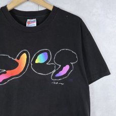 画像1: 90's YES USA製 "WORLD TOUR 1994" プログレッシブ・ロックバンドツアーTシャツ BLACK L (1)