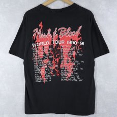 画像2: 90's POISON USA製 "Flesh & Blood" ロックバンドツアーTシャツ BLACK L (2)