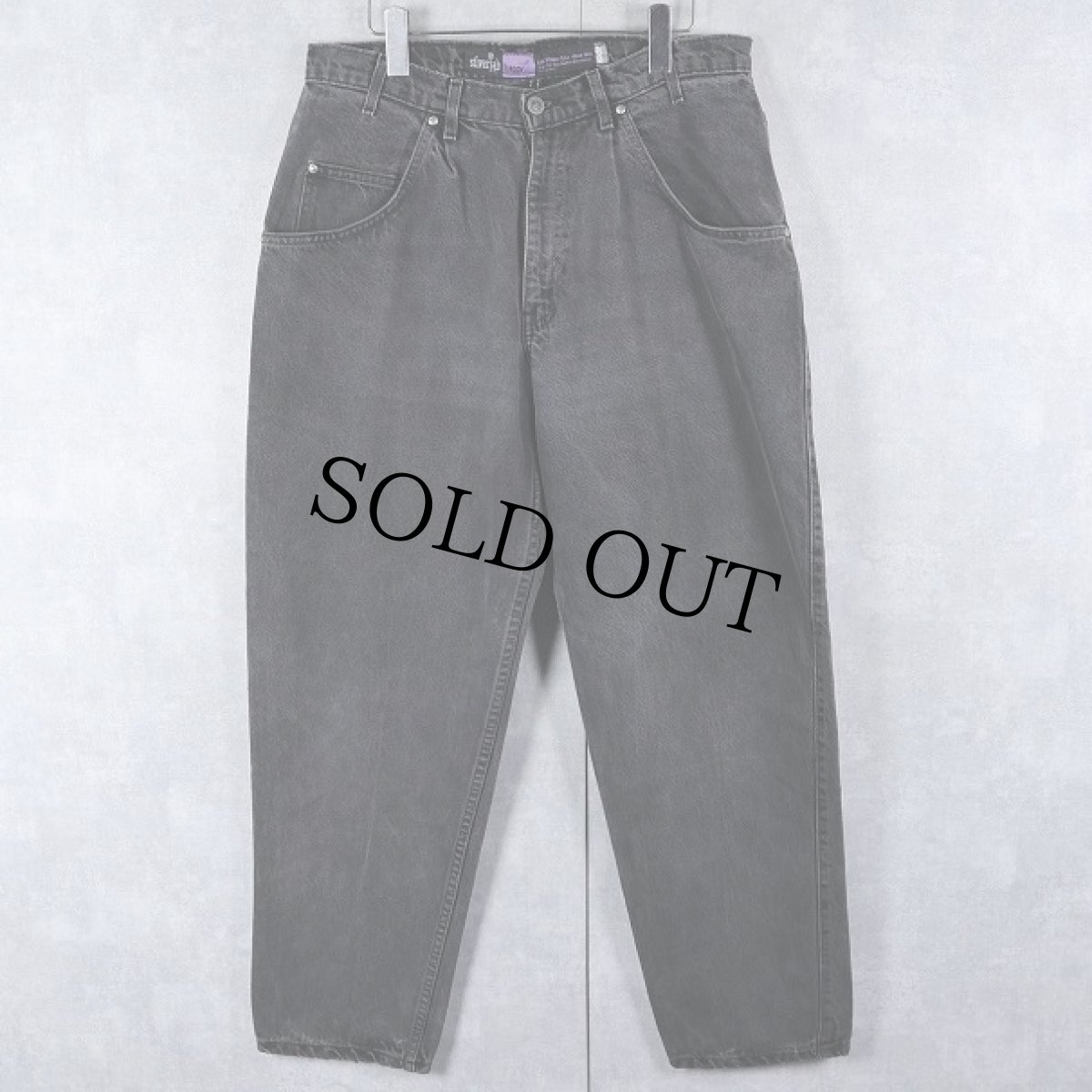 画像1: 90's Levi's SILVERTAB USA製 "BAGGY" ブラックデニムパンツ W32 (1)