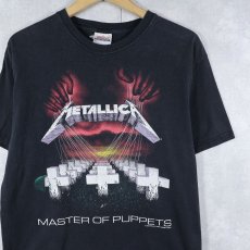 画像1: 90's METALLICA "METALLICA MASTER OF PUPPETS" ヘヴィメタルバンドプリントTシャツ BLACK M (1)