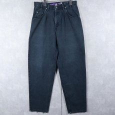 画像1: 90's Levi's SILVERTAB USA製 "BAGGY" ブラックデニムパンツ W33 (1)