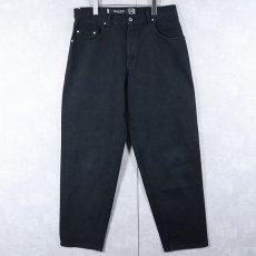 画像1: 2000's Levi's SILVERTAB USA製 "BAGGY" ブラックデニムパンツ W35 (1)