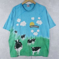画像1: BEN&JERRY'S USA製 食品メーカー 大判プリントTシャツ XL (1)