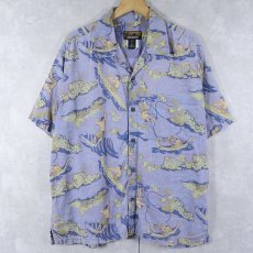 画像1: 2000's Patagonia Pataloha 総柄コットンハワイアンシャツ L (1)