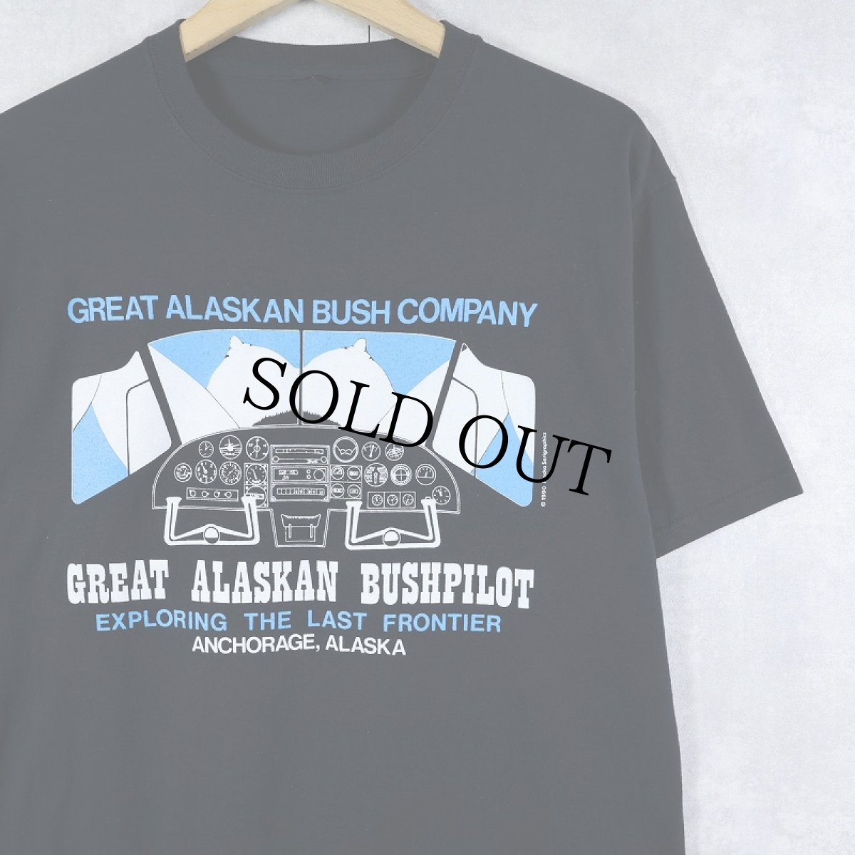 画像1: 90's〜 "Great Alaskan Bushpilot" エロプリントTシャツ BLACK (1)
