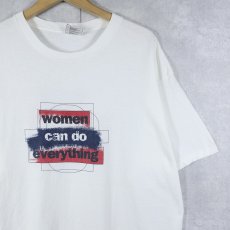 画像1: 90〜2000's NIKE USA製 "Woman can do everything" プリントTシャツ L (1)