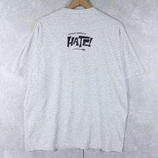 画像2: 90's Peter Bagge USA製 "HATE" コミックアートプリントTシャツ L (2)