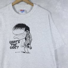画像1: 90's Peter Bagge USA製 "HATE" コミックアートプリントTシャツ L (1)