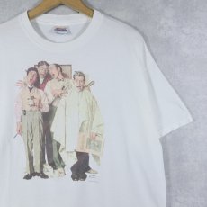 画像1: Norman Rockwell "Barbershop Quartet" アートプリントTシャツ M (1)