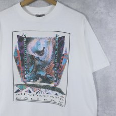 画像1: 90's Kenlyn Stewart USA製 "MINDSCAPE GALLERY" アートプリントTシャツ XL (1)