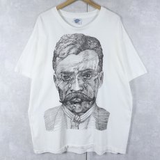 画像1: 90's EZLN アートプリントTシャツ XL (1)