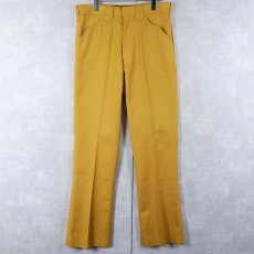 画像2: Stephens ピケ ウエスタンスラックス フラッシャー付きDEADSTOCK W35 (2)