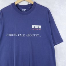 画像1: 90's Cisco Systems "OTHERS TALK ABOUT IT..." ネットワーク機器開発会社 プリントTシャツ NAVY XL (1)