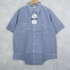 画像2: 70's Montgomery Ward シャンブレーシャツ DEADSTOCK L (2)