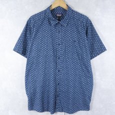 画像1: 2019SS Patagonia "ORGANIC COTTON" 総柄コットンシャツ L (1)