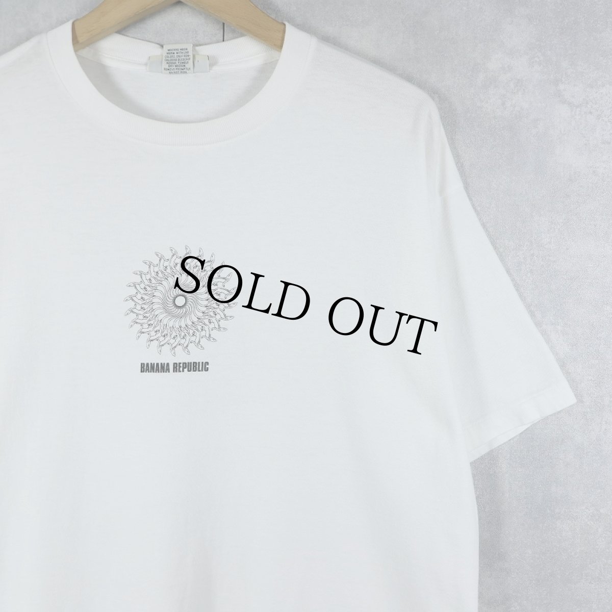画像1: 90's BANANA REPUBLIC USA製トカゲプリントTシャツ M (1)