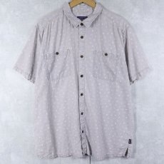 画像1: 2021SS Patagonia Patagonia "HEMP×ORGANIC COTTON" 花柄 コットンシャツ XL (1)