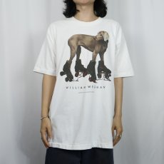 画像2: 90's William Wegman "ROLLER ROVER." アートプリントTシャツ XL (2)