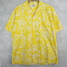 画像1: 〜70's Royal Kaanapali オールオーバーパターン コットンアロハシャツ (1)