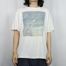 画像2: 90's Richard Stine USA製 "Man Reaching For A Star" アートプリントTシャツ L (2)