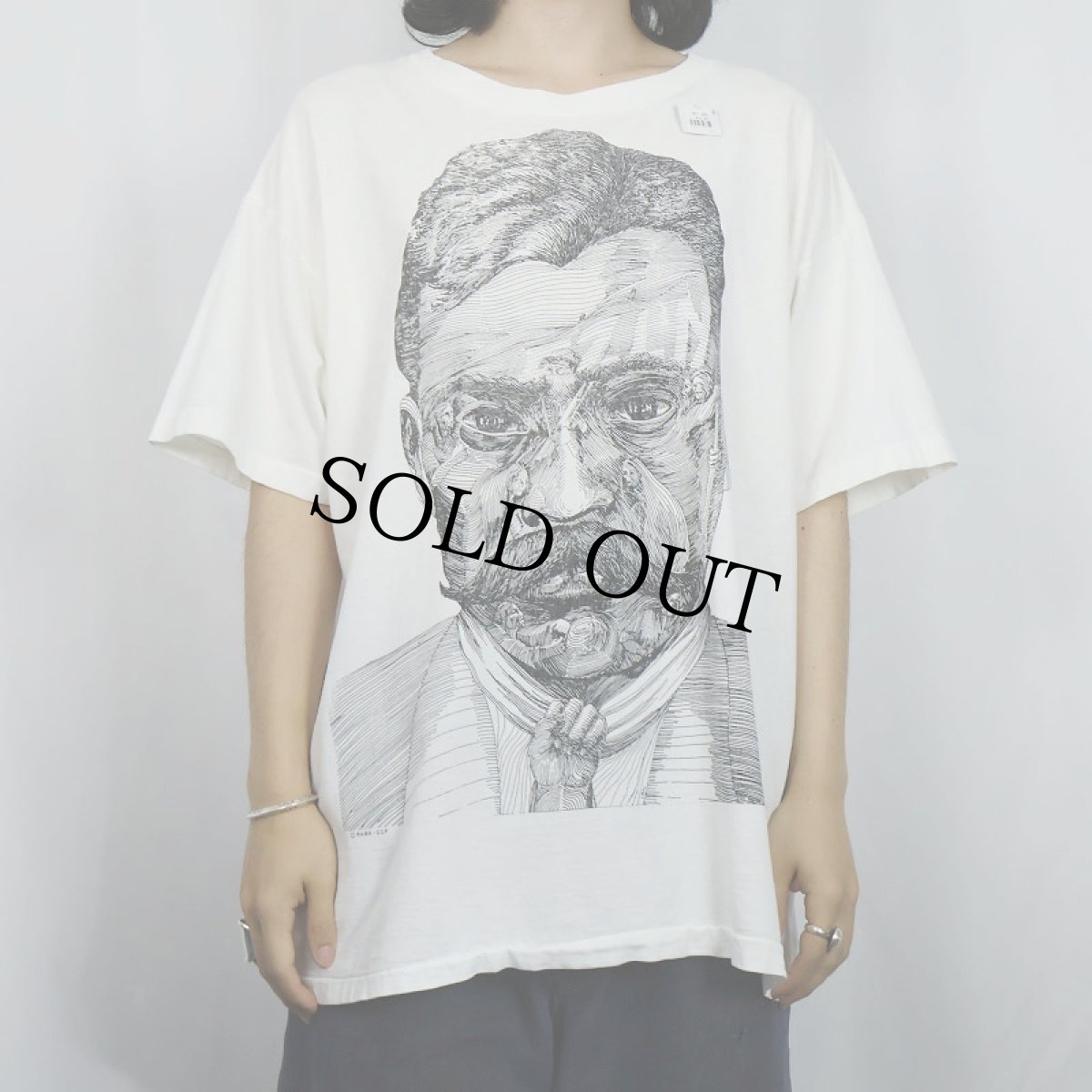 画像2: 90's EZLN アートプリントTシャツ XL (2)