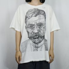 画像2: 90's EZLN アートプリントTシャツ XL (2)