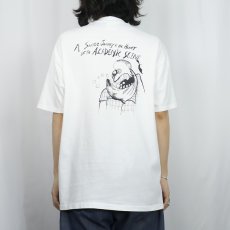 画像4: 90's Ralph Steadman USA製 "Beer and Loafing in Charlottesville" パロディプリントTシャツ XL (4)