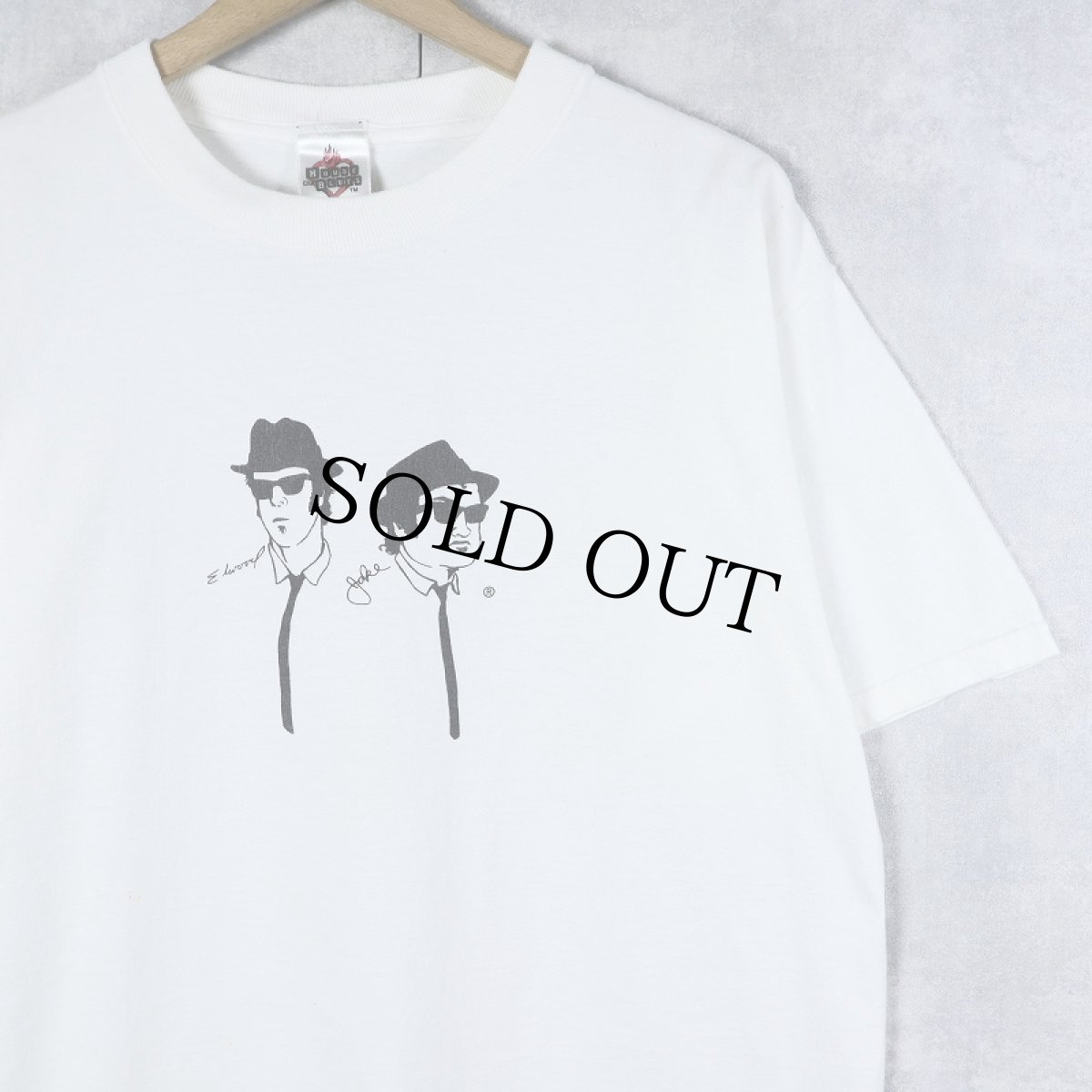 画像1: 90〜2000's THE BLUES BROTHERS "House of Blues" コメディ映画プリントTシャツ L (1)