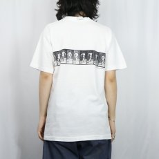 画像4: 90's EADWEARD MUYBRIDGE USA製 "THE HUMAN FIGURE IN MOTION" アートプリントTシャツ M (4)