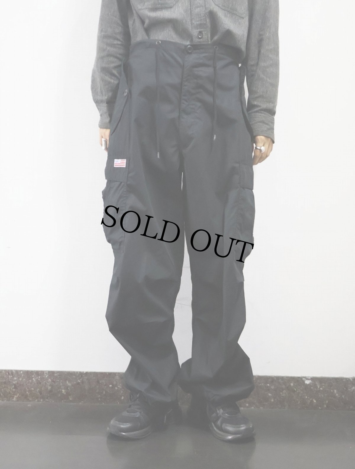 画像2: UFO M-65TYPE イージーカーゴパンツ BLACK XS (2)