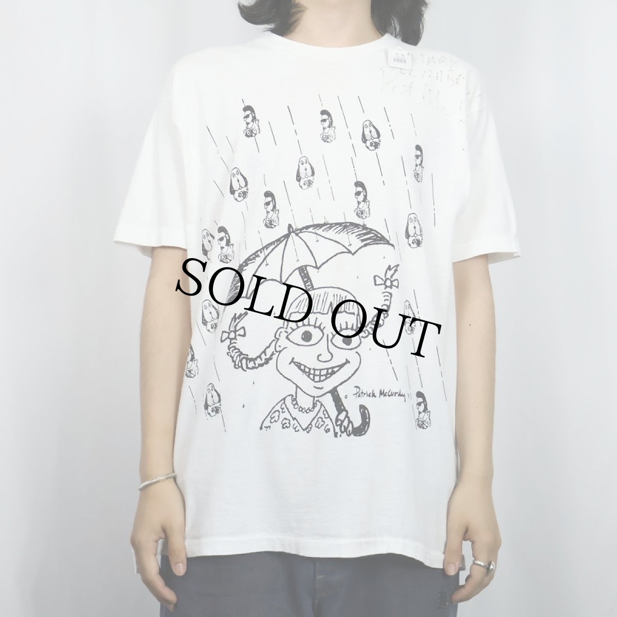 画像2: 90's Patrick McCurdy アートプリントTシャツ XL (2)