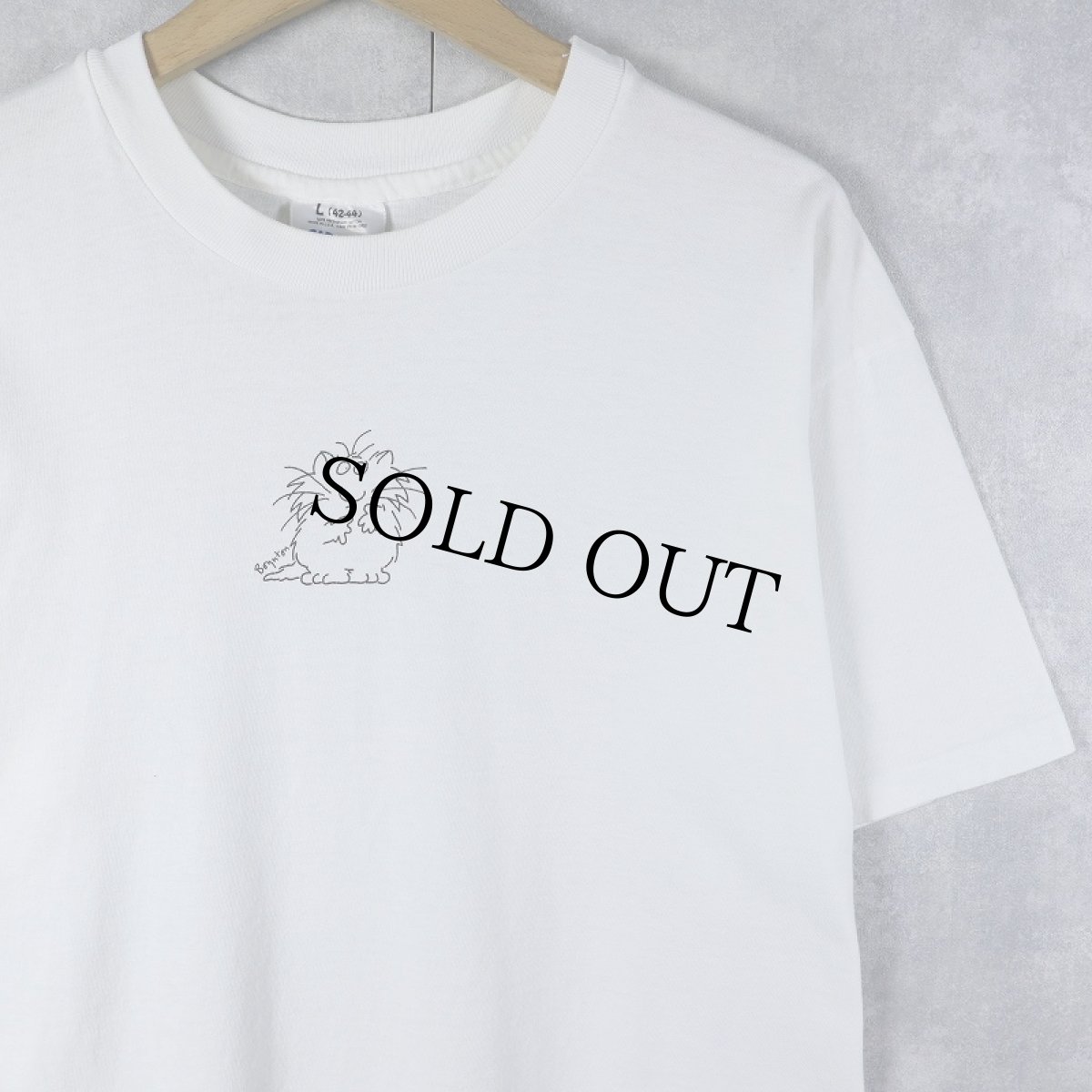 画像1: 90's Sandra Boynton USA製 イラストプリントTシャツ L (1)