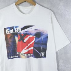 画像1: US Robotics "Get On with It" 通信機器メーカー プリントTシャツ  (1)