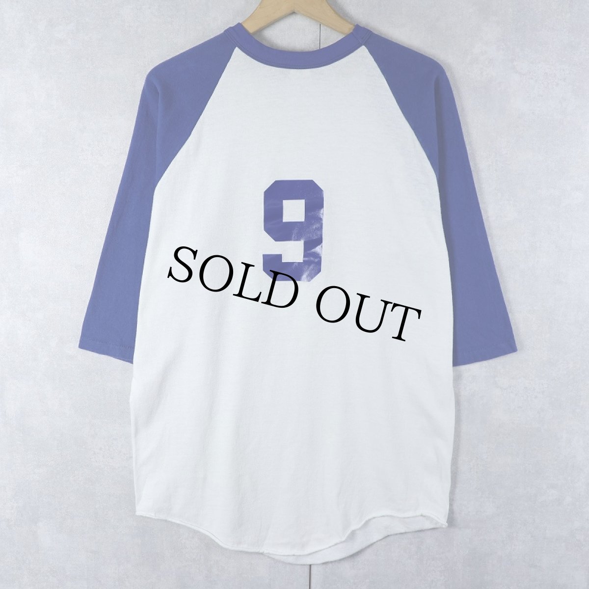 画像1: 70's RUSSELL ATHLETIC ナンバリング ラグランTシャツ XL (1)
